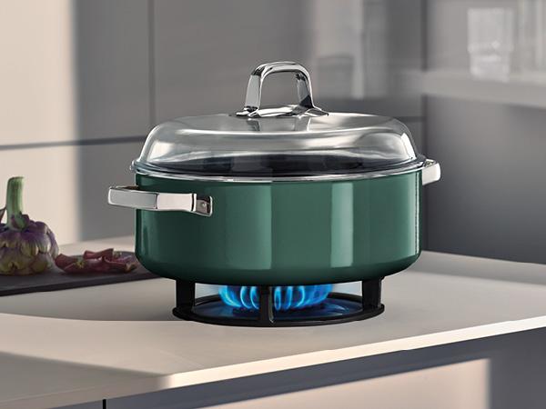 Produktbild WMF Fusiontec Mineral Pro, Schmortopf mit Deckel, 28 cm, Eucalyptus Haze (Bräter + Schmortopf, Edelstahl, Fusiontec, 28 x 20 cm)