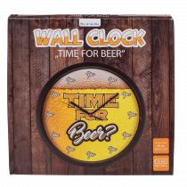 Ootb Wanduhr, Time for Beer, D: ca. 29 cm (29 cm)