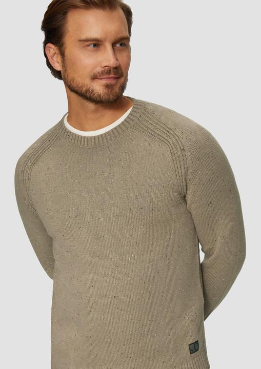 Actual product image S.Oliver Strickpullover Crew-Neck-Pullover mit Farbeffekt (L)