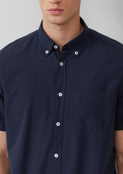 Produktbild S.Oliver Hemd Regular Fit: Kurzarmhemd mit Struktur-Streifen und Button-Down-Kragen (3XL)