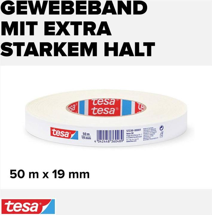 Actual product image tesa Gewebeklebeband (19 mm)
