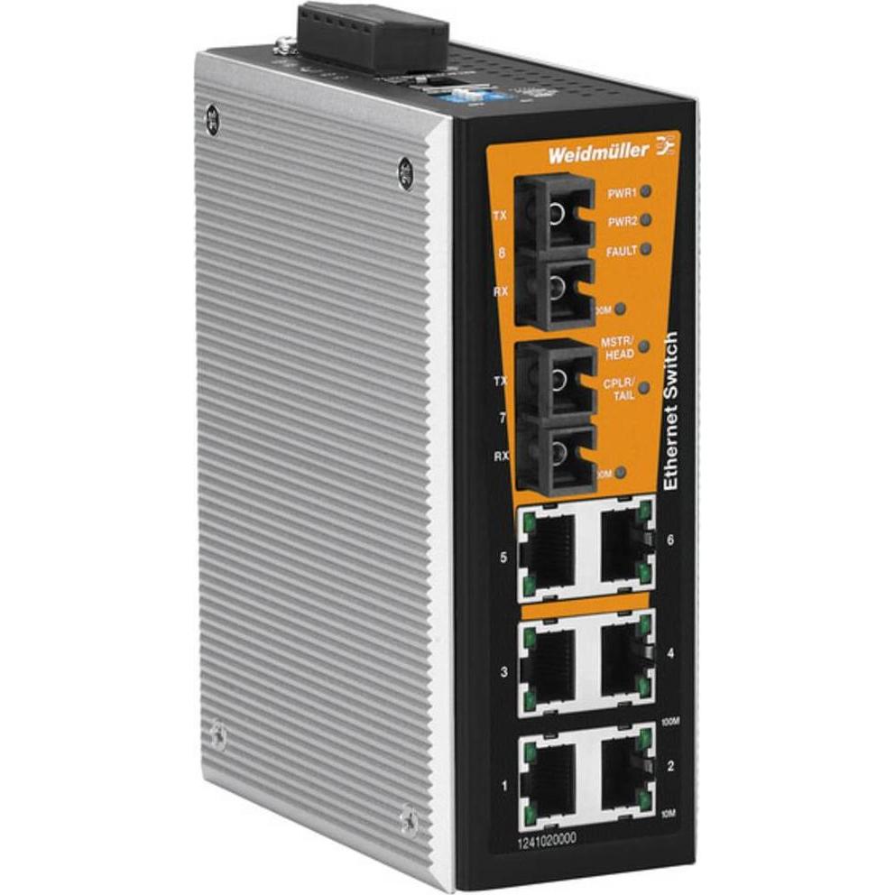Weidmüller Network Switch Managed, Fast Ethernet (6 porte), Switch di rete