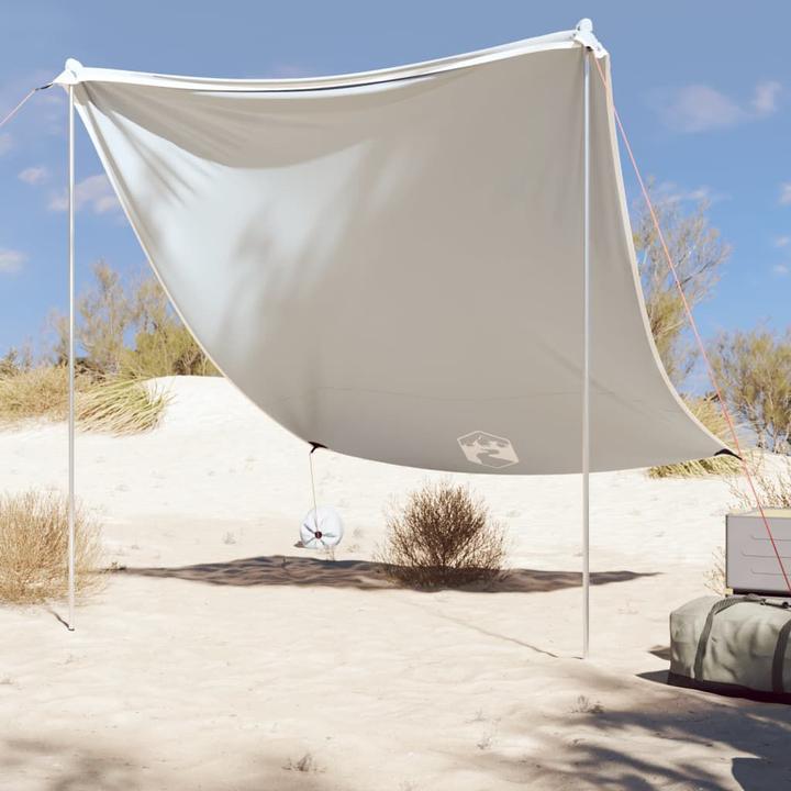 Produktbild VidaXL Strand-Schattenzelt mit Sandsäcken 214 x 236 cm (Strandzelt + Strandmuschel, 0.18 kg, 4 Personen)