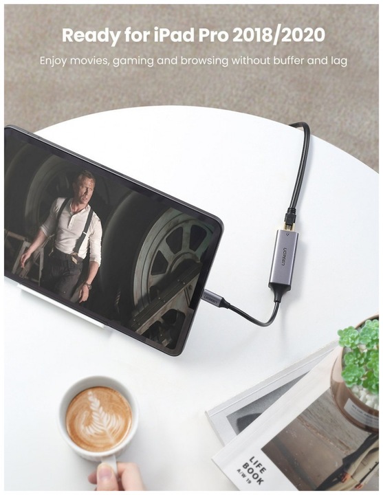 Produktbild Ugreen Gigabit Ethernet Adapter (USB-C 3.1 Gen 1, RJ45 (1x))