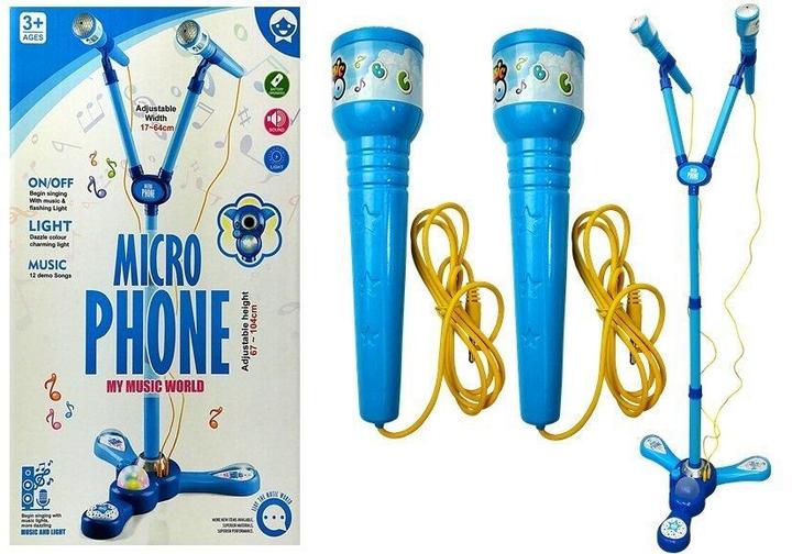 Immagine prodotto Lean Toys Microfono per karaoke con supporto