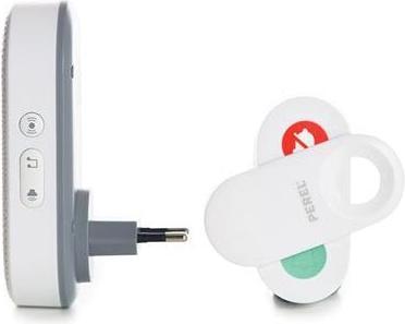 Actual product image Perel Radio Bell Complete Set With Optical Display (Funk)