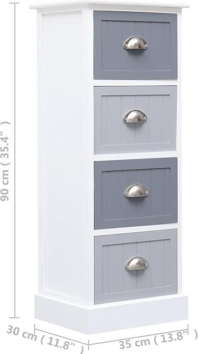 Actual product image vidaXL Beistellschrank (35 x 30 x 90 cm)