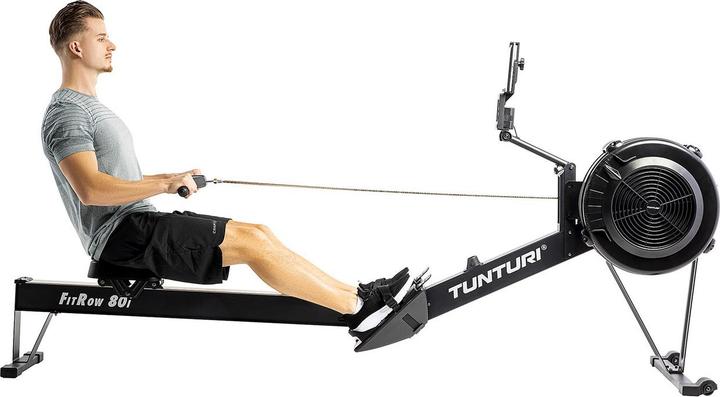 Image du produit Tunturi Rameur Fitrow 80i - Rameur fitness - Rameur pliable - 10 niveaux de résistance - Rameur fitness -