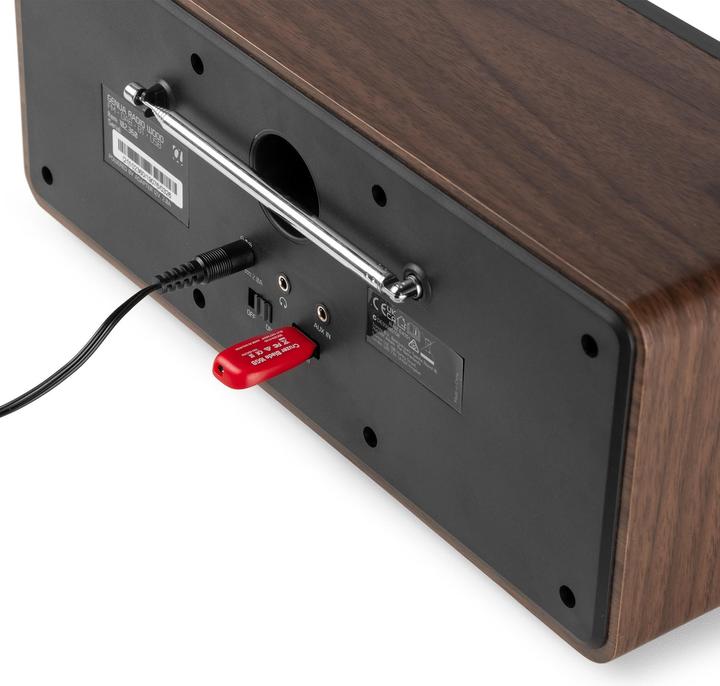 Actual product image Audizio DAB+ Radio Genua Braun, Radio Tuner: FM, DAB+ (FM, DAB+, Bluetooth)