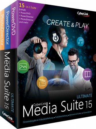 Produktbild CyberLink Media Suite 15 Ultimate (1 User, unbegrenzt)
