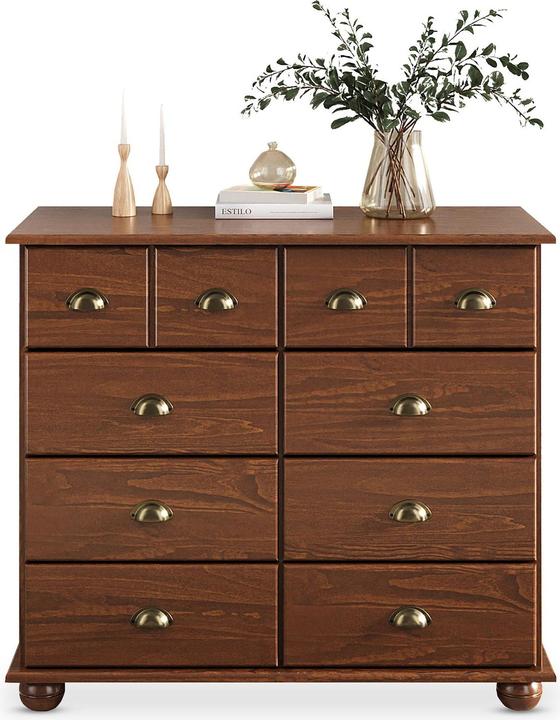 IDIMEX Apothekerkommode 8 Schubladen COLMAR (92 x 39 x 80 cm)