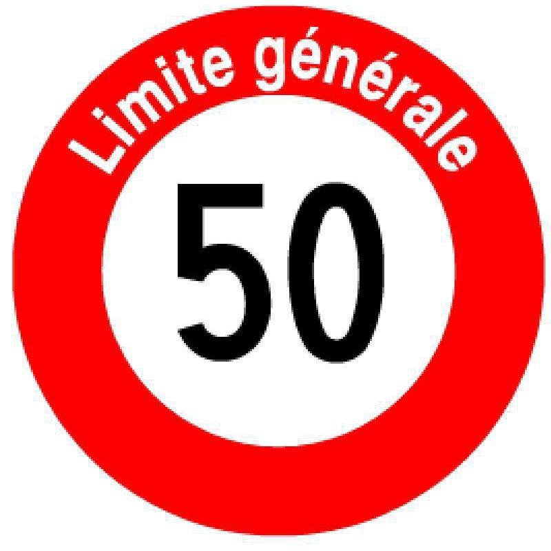 BRW, Sicherheitskennzeichnung, Signaltafel Vitesse maximale 50 Limite générale 2.30.2