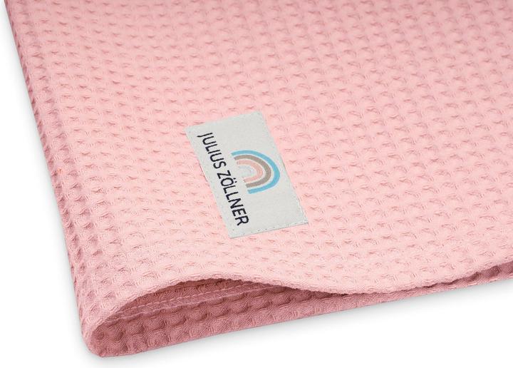 Actual product image Julius Zöllner Loop Comfy cover for Softy changing mat, waffle piqué Blush (85 x 75 cm)