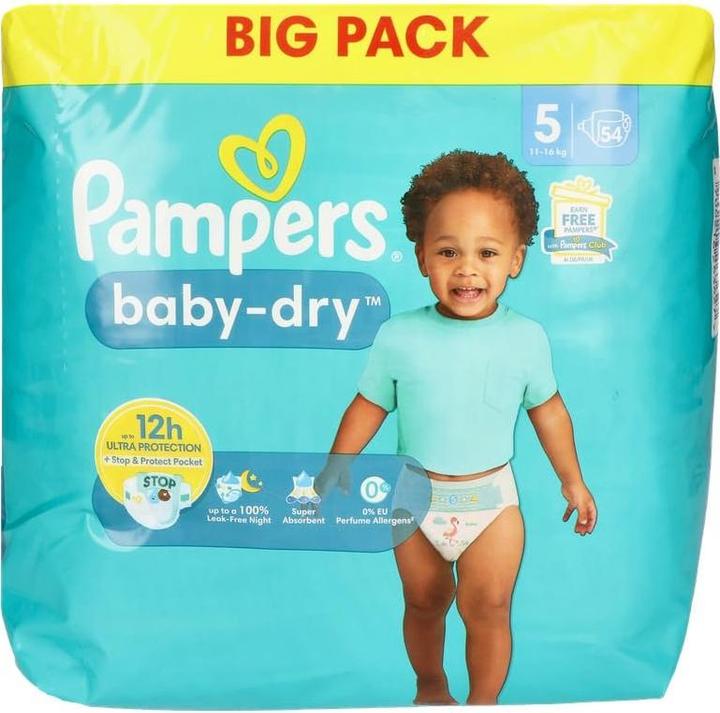 Actual product image Pampers Nappies baby-dry™ BIG PACK size 5 (11-16 kg) for babies and toddlers (4-18 months) (1 pcs.)