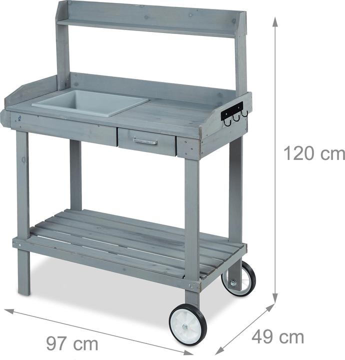 Image du produit Relaxdays Pflanztisch