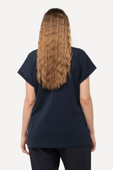 Immagine prodotto Ulla Popken T-shirt dal taglio oversize con LOVE, scollo a girocollo e mezze maniche (46, 48)
