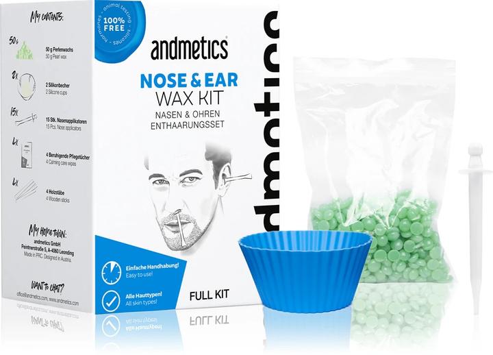 Actual product image Andmetics Nose & Ear Wax Kit (1x, 50 g)