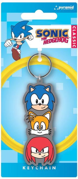 Actual product image Sonic The Hedgehog Trio Stack PVC Keyring