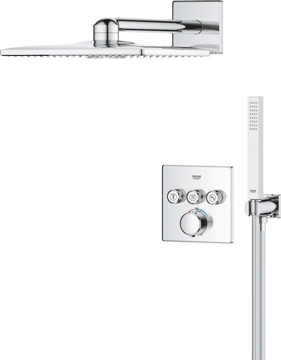 Actual product image Grohe Precision SmartControl Unterputz Duschsystem mit Vitalio SmartActive 310 Cube (2 Strahlarten) und Vi