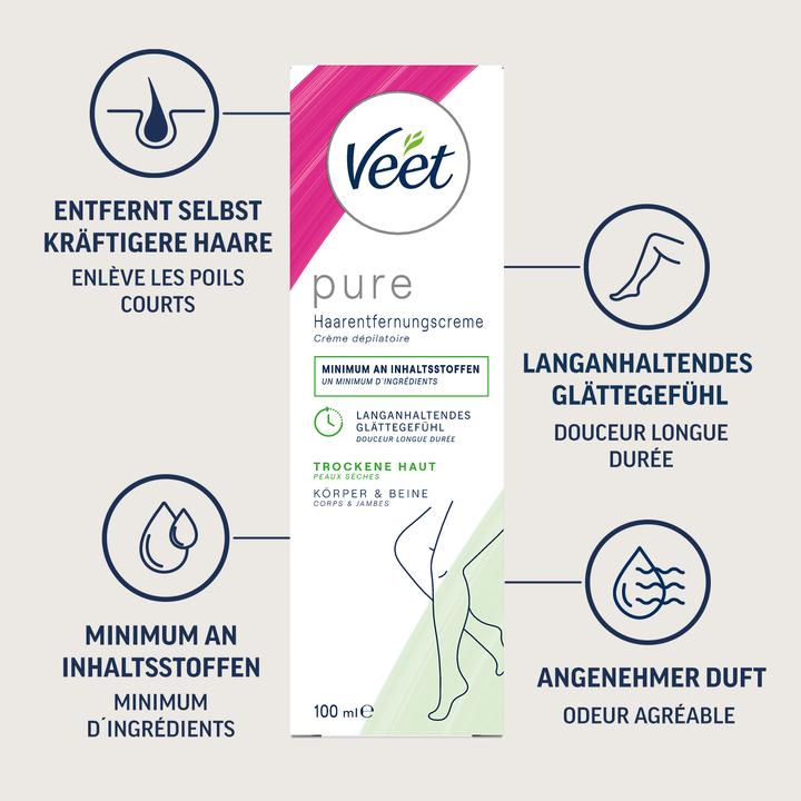 Produktbild Veet Haarentfernungs-Creme (100 ml, 1 x, 132 g)