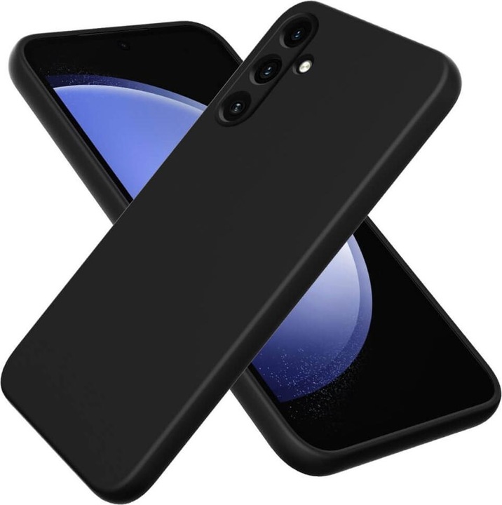 Cover-Discount Galaxy A55 - Silicone rubber case black (Samsung Galaxy A55)