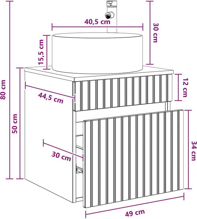 Produktbild vidaXL Badezimmermöbel