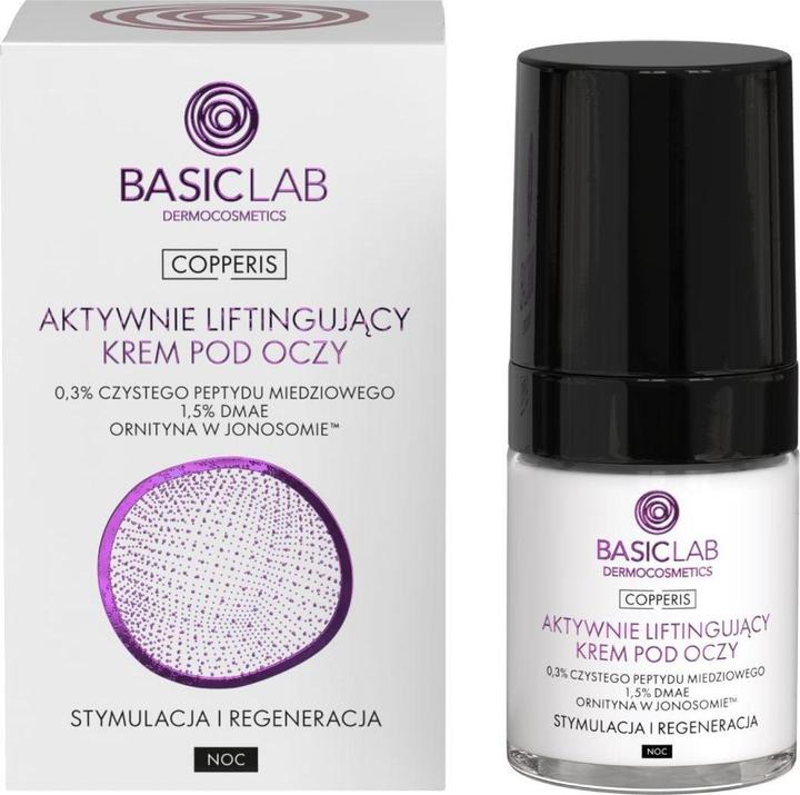 Image du produit BasicLab Crème de nuit raffermissante pour le contour des yeux (Crème pour les yeux, 18 ml, Nuit)