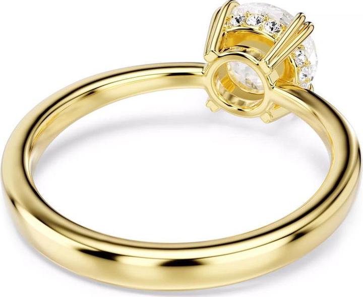 Actual product image Swarovski Stilla Attract Cocktail Ring Rundschliff Weiss Goldlegierungsschicht (55)