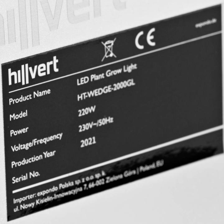 Produktbild Hillvert LED Pflanzenlampe Pflanzenlicht Pflanzenbeleuchtung LED Grow Lamp 2.000 W (LED, 230 V)
