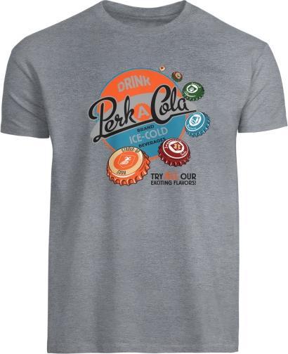 Actual product image Dpi Merchandising Call of Duty: Black Ops 6 Unisex T-Shirt ""Perk-A-Cola"" Grey (XXL)