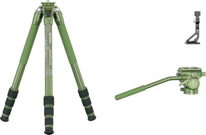 Actual product image Sirui Sportich Stativ SP004+G5X Grün (Metal)