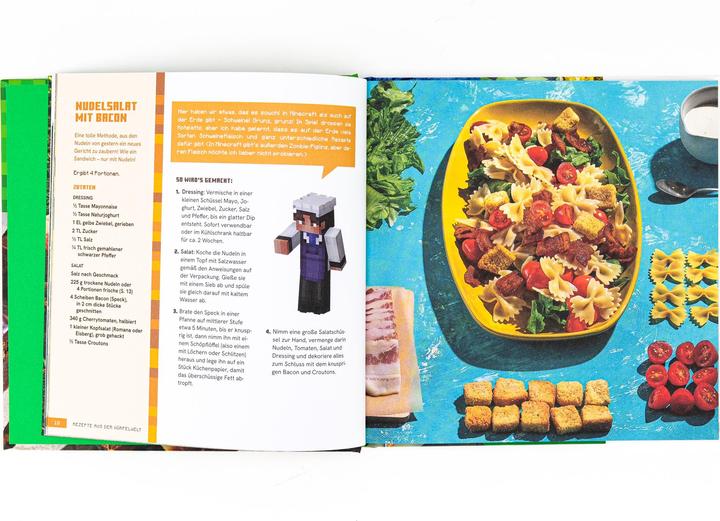 Produktbild Minecraft. Rezepte aus der Würfelwelt. Das offizielle Koch- (Deutsch, Emma Carlson Berne, Emmaua, Victoria/CarlsonBerne, Maxi Lange, MojangAB/Granof, Danica Davidson, Victoria Granof, 2025)