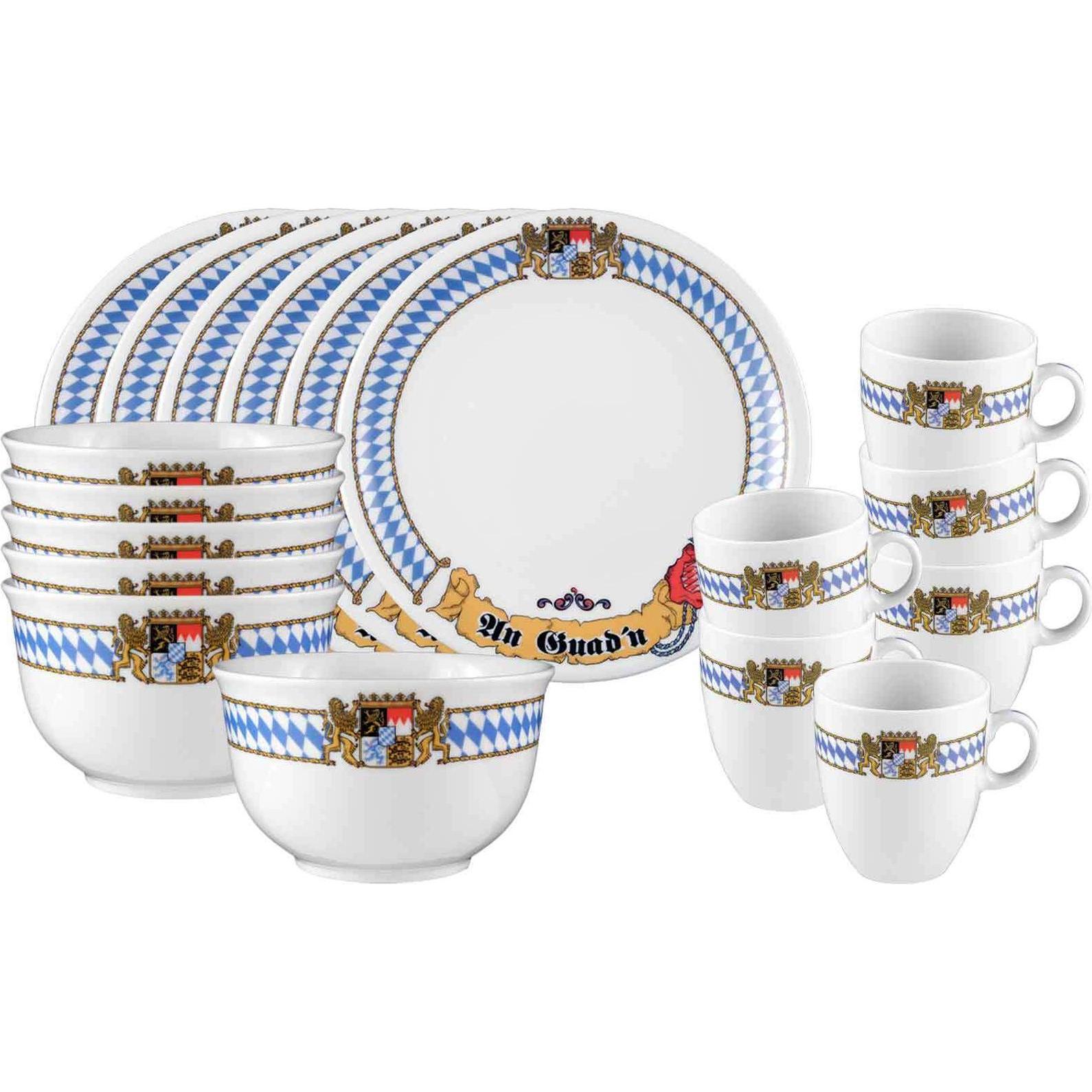 Seltmann, Geschirrset, Compact Bayern Frühstücks-Set (18 Stück)
