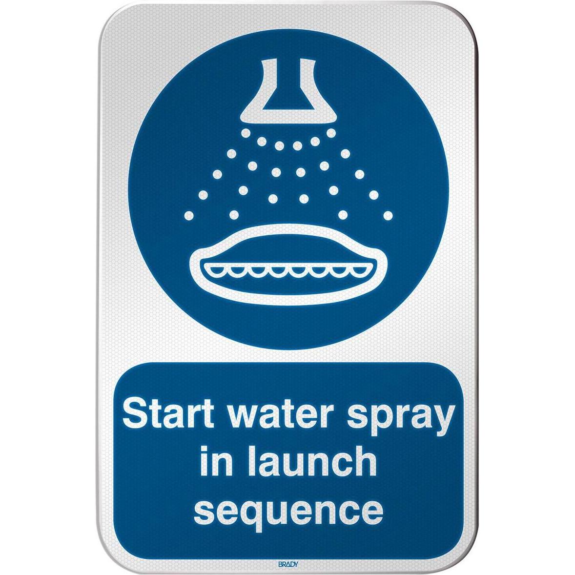 Brady, Sicherheitskennzeichnung, ISO Safety Sign - Start water