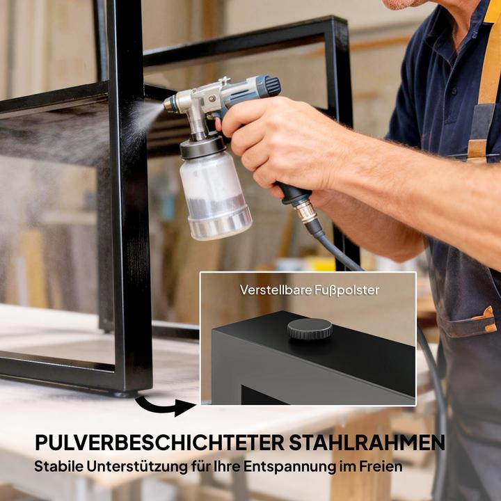 Image du produit Outsunny Balkonmöbel Set Stahl, Polyester Grau