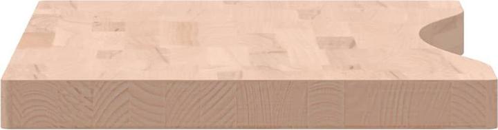 Actual product image vidaXL Schreibtischplatte 80x(36-40)x4 cm Massivholz (40 x 80 cm)