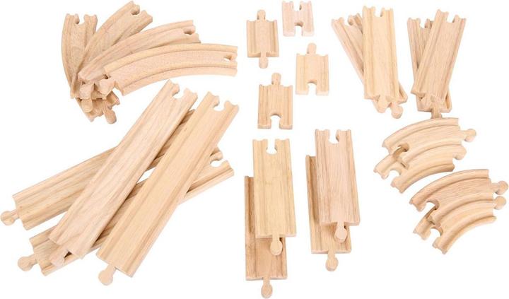 Actual product image Bigjigs Wooden extension kit rails and curves