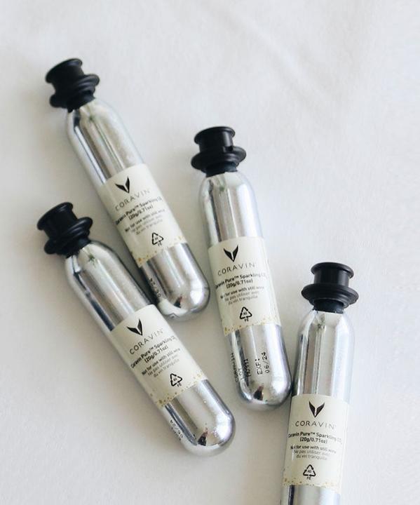 Actual product image Coravin Cartridge Sparkling CO2 6 pieces, silver (Wine stopper)