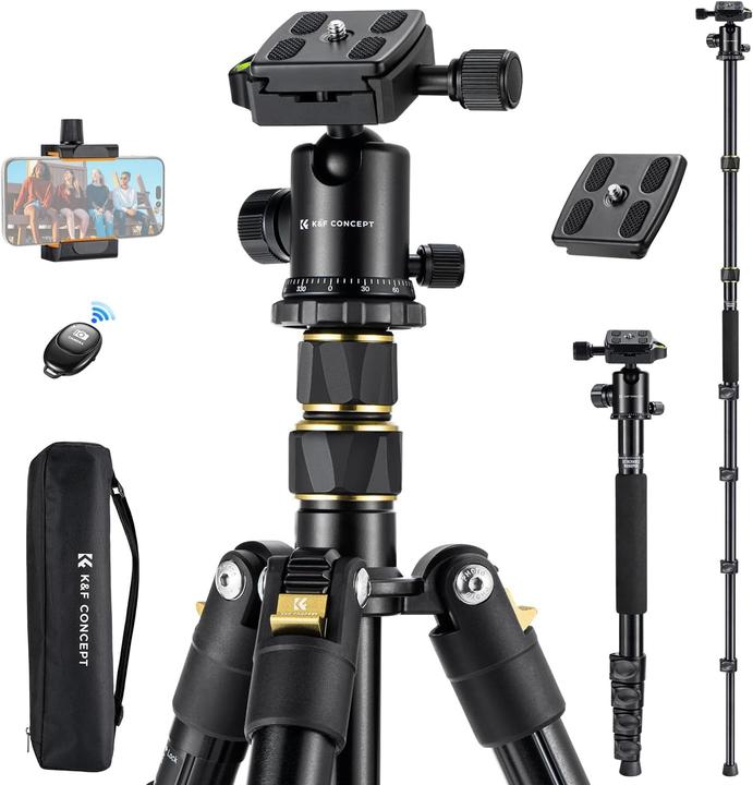 Actual product image K&F Concept Camera Tripod Monopod (Metal)