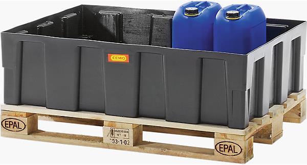Produktbild Cemo PE-Auffangwanne für 200-l-Fässer, Tragfähigkeit 600 kg