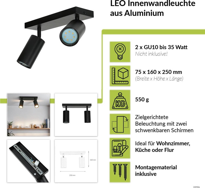 Produktbild Licht-Erlebnisse Spot Strahler Leo (GU10)