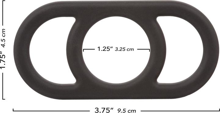 Produktbild CalExotics Alpha™ Liquid Silicone Commander Ring - Black (3.18 cm)