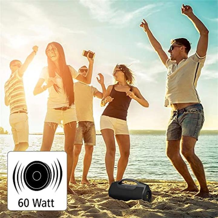 Produktbild Aha Bluetooth®-Lautsprecher N-ERGY Strahlwasserschutz 60 W Power Pack (12 h, Akkubetrieb, Stromversorgung über USB)
