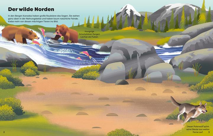 Actual product image Die grosse Sticker-Tierwelt: Gefährliche Tiere