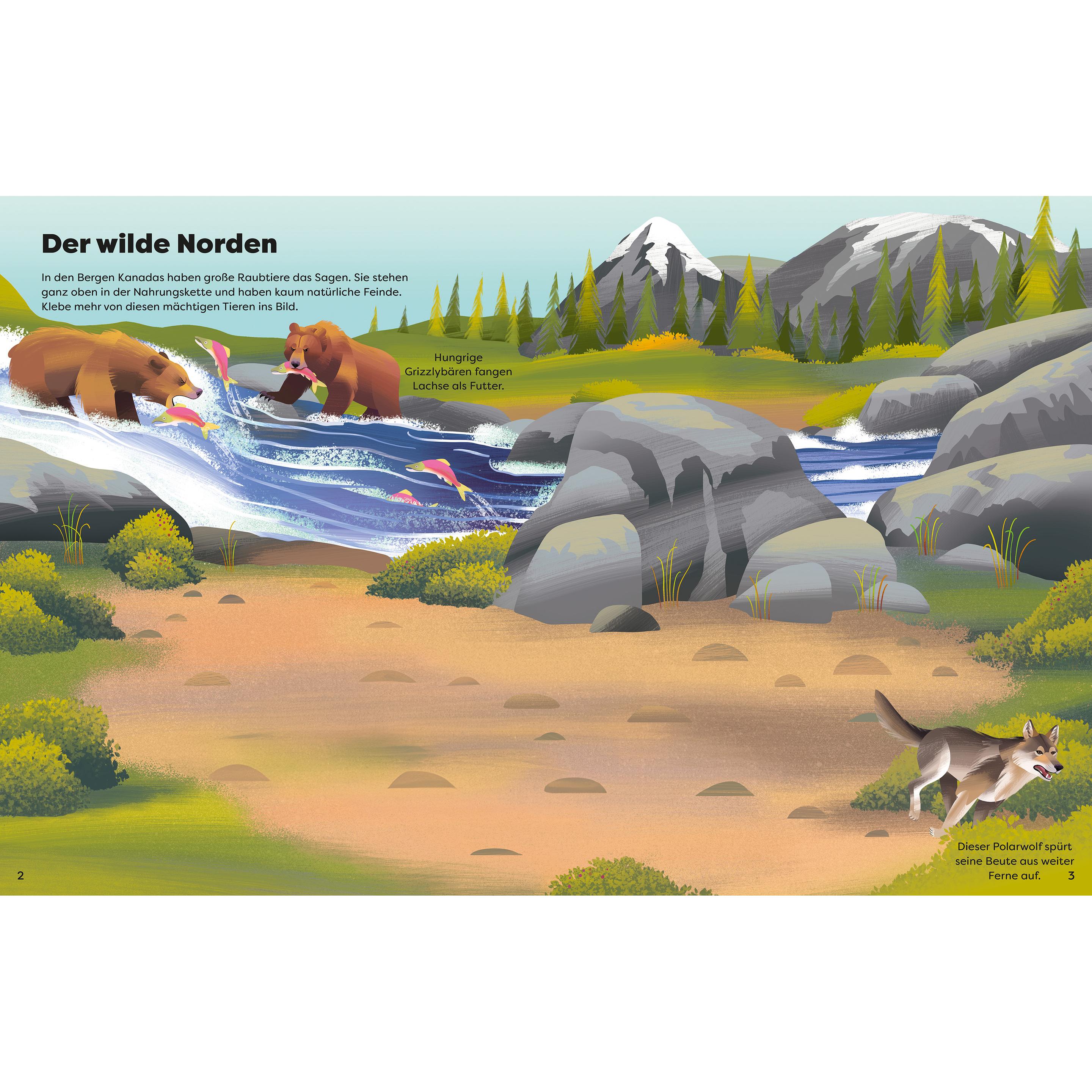 Thumbnail - Usborne Publishing, Sticker, Die grosse Sticker-Tierwelt: Gefährliche Tiere