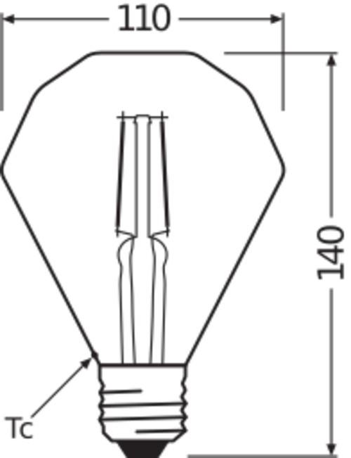 Produktbild Osram Vintage 1906 Led Special Shapes (E27, 4.50 W, 470 lm, 1 x, E)