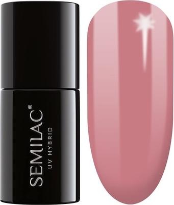 Actual product image Semilac Extend 818 hybrid nail polish 5in1 brown pink 7ml (brown-pink)