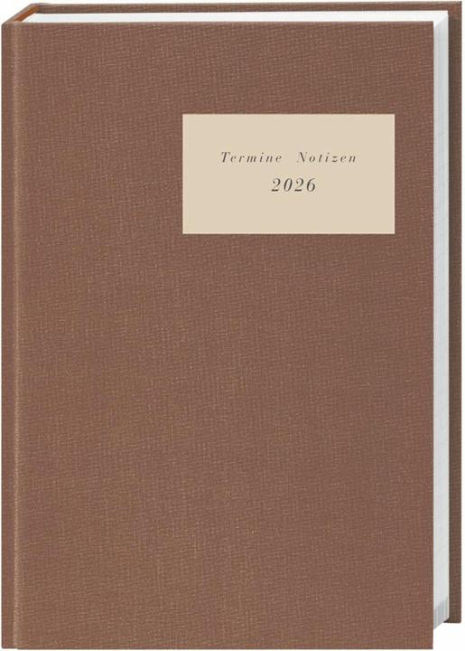 Image du produit Terminer A6, Leinen sand 2026 (A6, 1 semaine / 1 page)