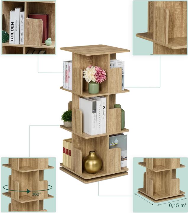 Produktbild Relaxdays Bücherregal (39 x 39 x 95 cm)