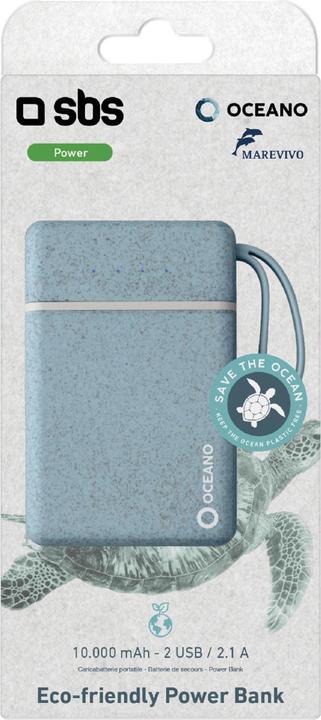 Immagine prodotto SBS TEOCNBB10000B Caricabatterie blu agli ioni di litio (Li-Ion) 10000 mAh (10000 mAh, 37 Wh)